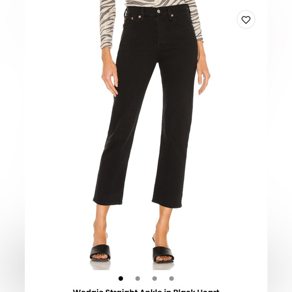 Levi’s wedgie ankle jeans in color ‘black heart’ - Picture 2 of 7